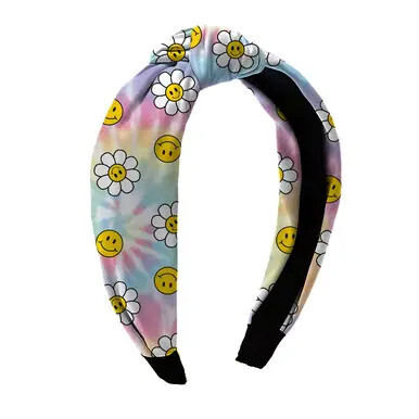 Daisy Smiley Knot Headband