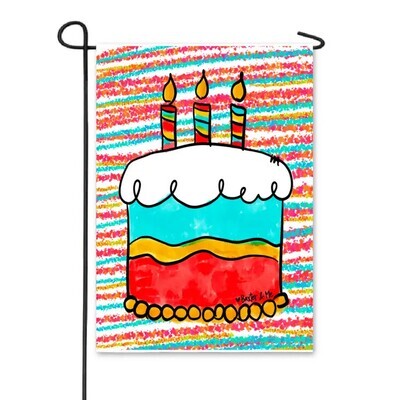 Garden Flag, Birthday Cake