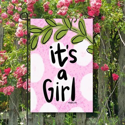 Garden Flag, It&#39;s A Girl