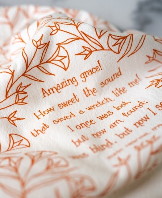 Hymn Tea Towel, Amazing Grace!