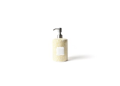 Mini Cylinder Soap Pump Gold Dot
