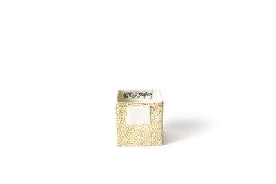 Mini Nesting Cube Small Gold Dot