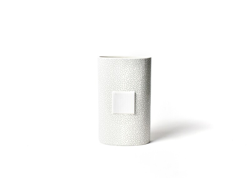 Big Oval Vase, Stone Small Dot