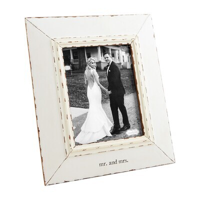 Mr. and Mrs. 8x10 Distressed Frame