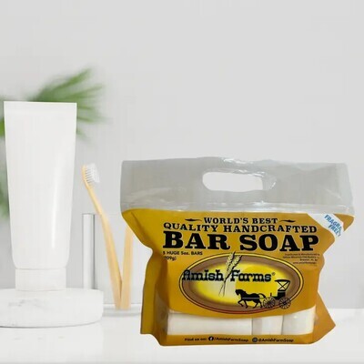 Bag 5 Bar Soap, All White Fragrance-Free