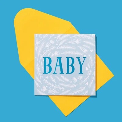 Enclosure Card - Baby Blue
