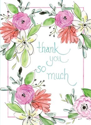 Card, Thank You So Much Floral TY491