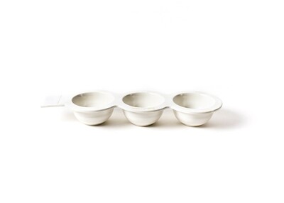 Mini Trio Bowl, White Stripe