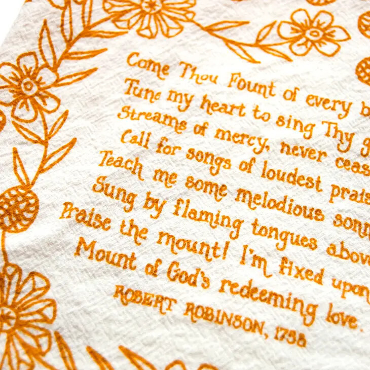 Hymn Tea Towel, Come Thou Fount