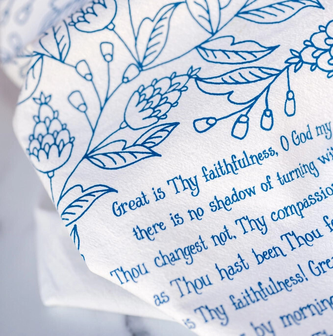 Hymn Tea Towel, Great Is Thy Faithfulness