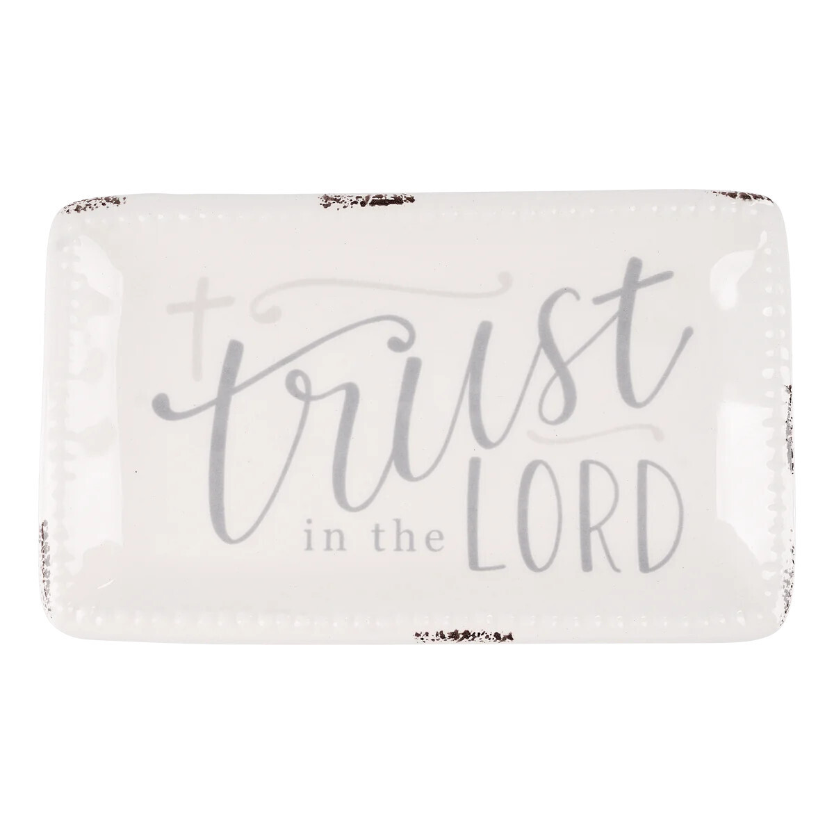 Trinket Tray, Cross Trust in Lord