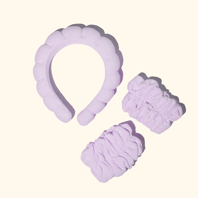 Lavender Headband and Wristband Set