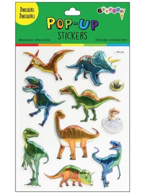 Pop Up Stickers, Dinosaur