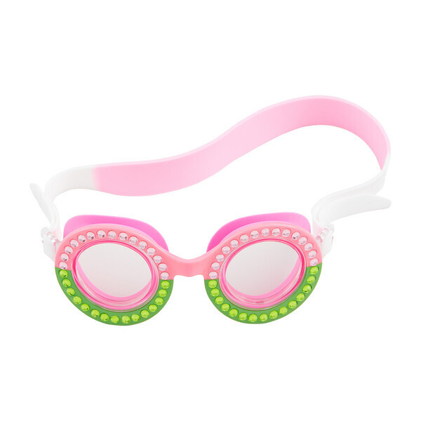 Green-Pink Swim Goggles