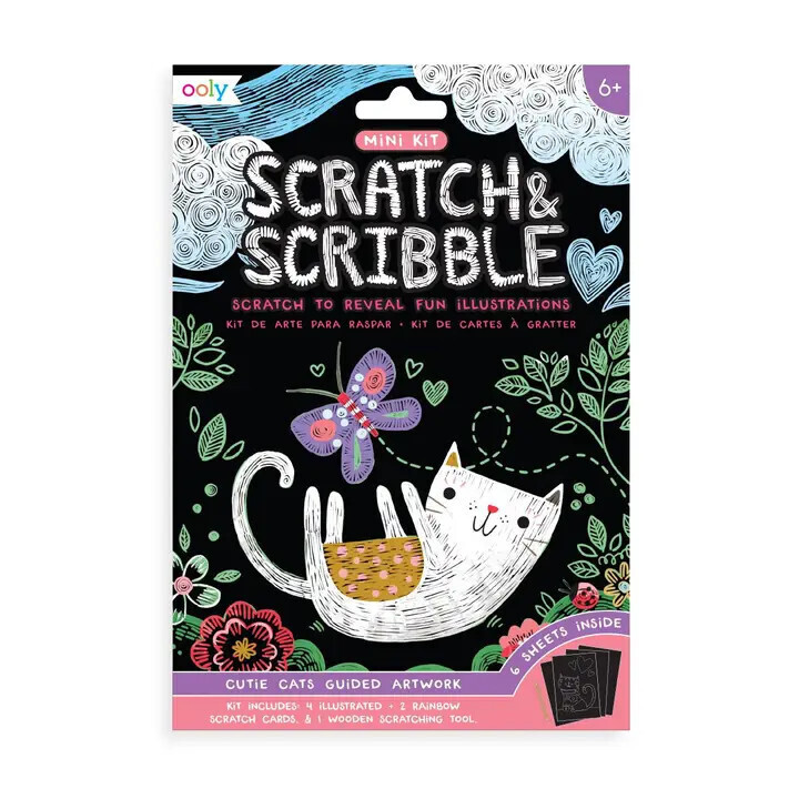 Mini Scratch &amp; Scribble Art Kit: Cutie Cats