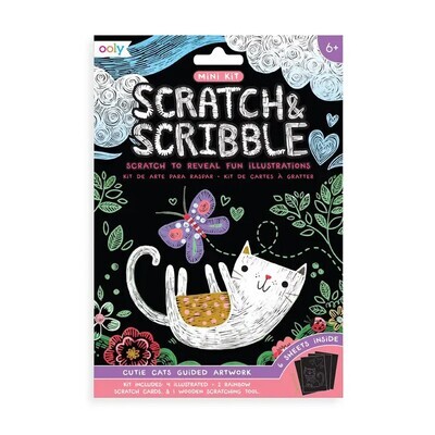 Mini Scratch &amp; Scribble Art Kit: Cutie Cats