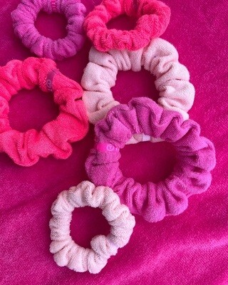 Small Terry Cloth Teletie Scrunchies