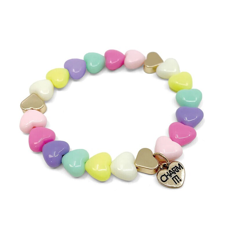Gold Pastel Heart Bracelet