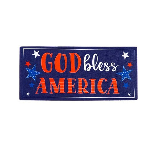 Patriotic God Bless America Mat