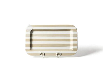 Mini Rectangle Entertaining Stripe Platter Neutral SALE