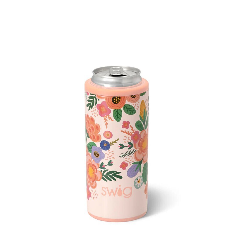 12oz Skinny Can Cooler, Full Bloom