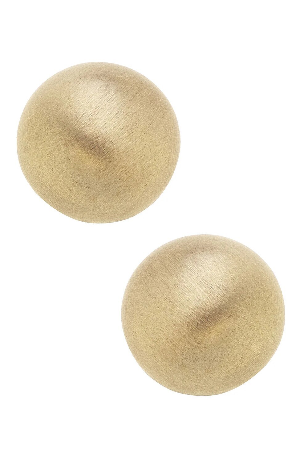 Hailey Stud Earring, Satin Gold