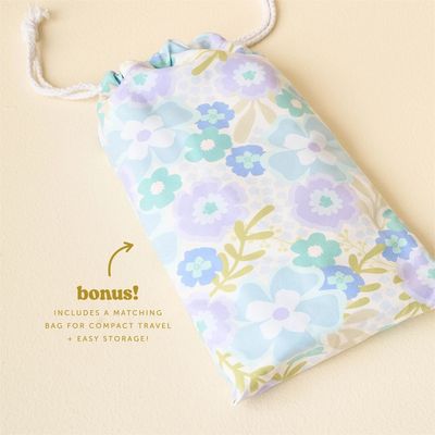 Quick Dry Towel, XL - Beyond Blooms Blue/Green