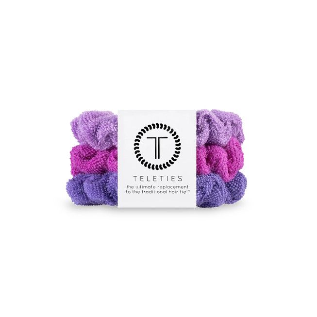 Small Terry Cloth Teletie Scrunchies, Color: Antigua