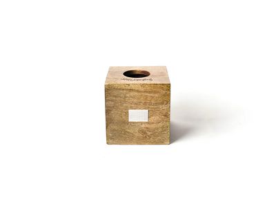 Mini Wood Square 5 Tissue Box