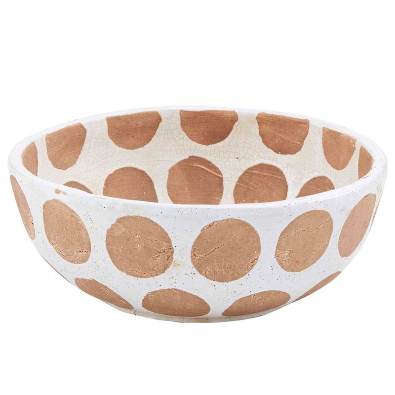 Large White Terracotta Bowl