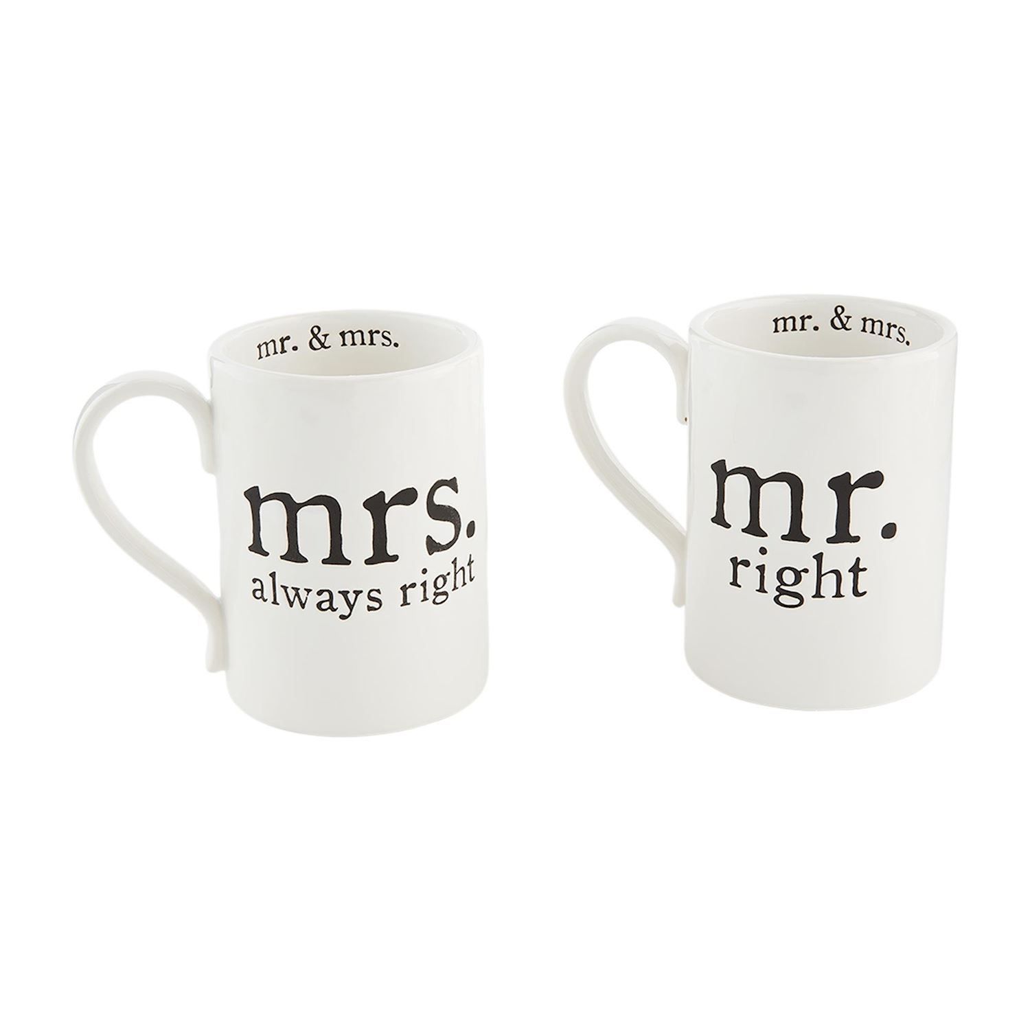 Mr. &amp; Mrs. Right Mug Set