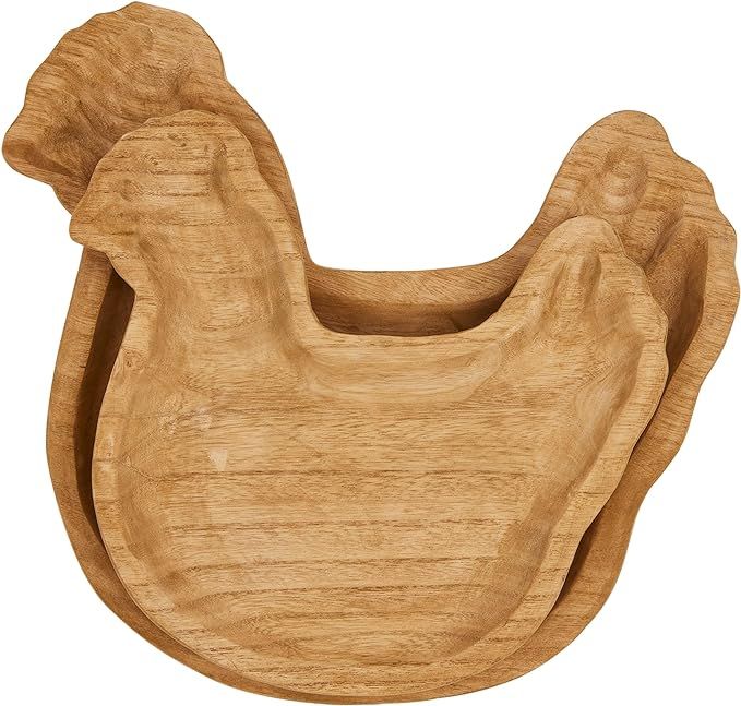 Paulownia Wood Chicken Tray Set