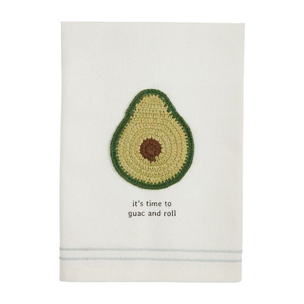 Avocado Fiesta Crochet Towel