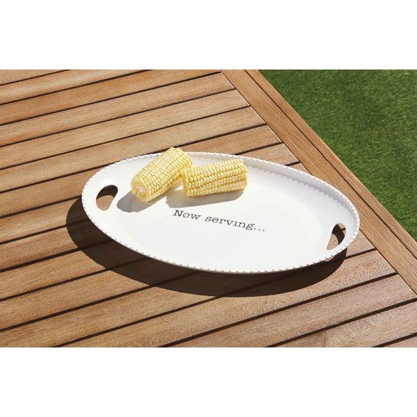 Melamine Platter, Now Serving