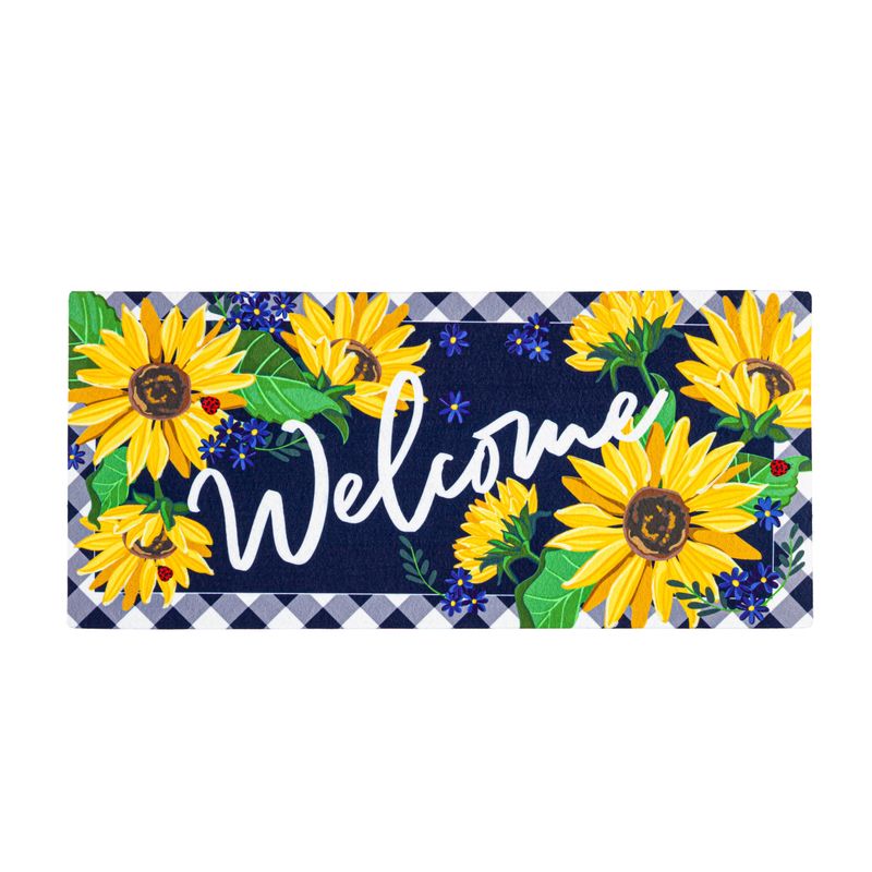 Sunflower Welcome Switch Mat