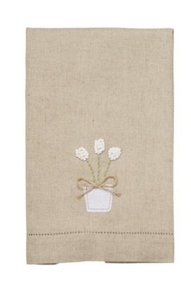 White French Knot Tulip Towel