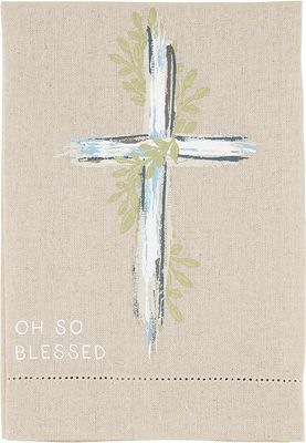 Cross Painted Towel, Oh So Blessed