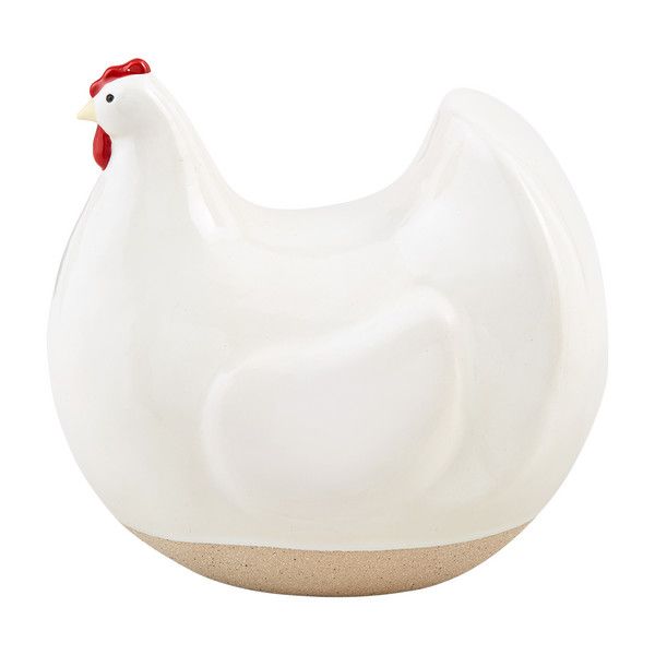 Stoneware Hen Decor Small