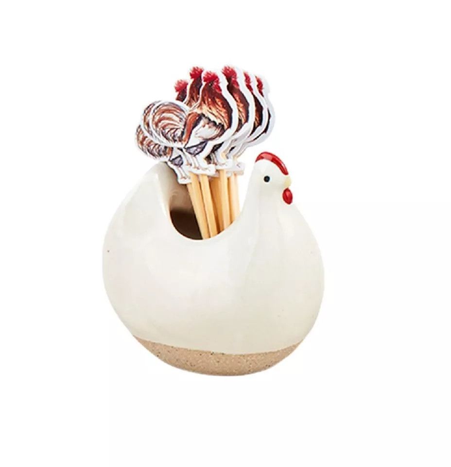 Farm Hen Toothpick Holder
