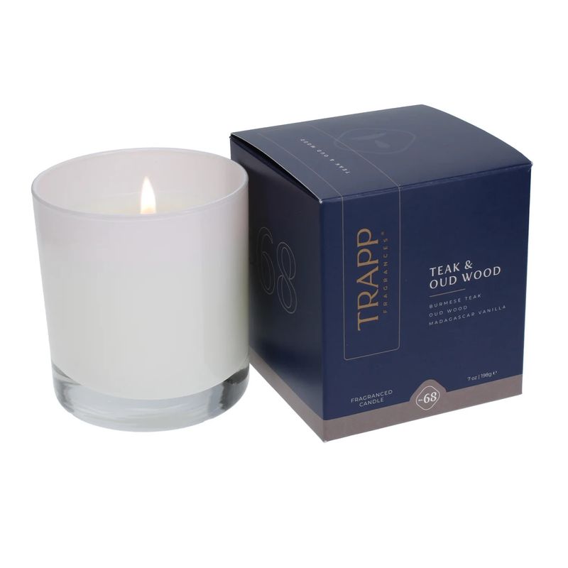 7 oz Candle, Teak and Oud Wood