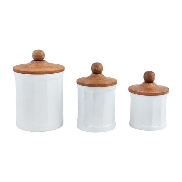 Milk Glass Canister Small