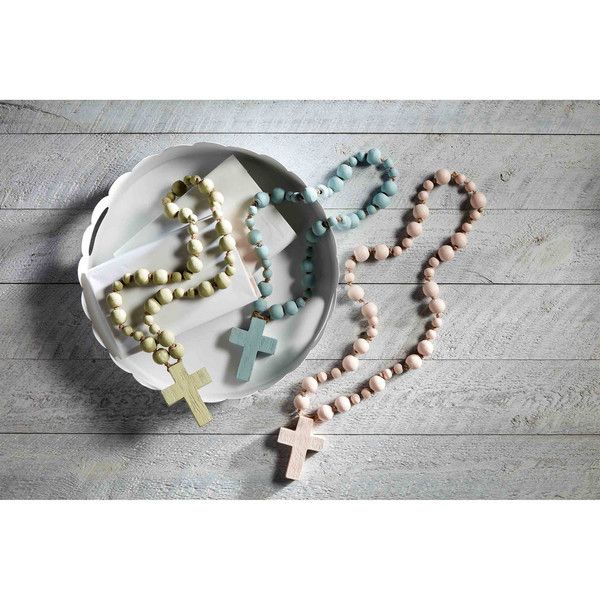 Green Decorative Beaded Cross