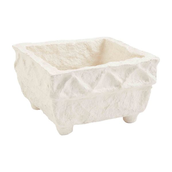 Paper Mache Square Bowl