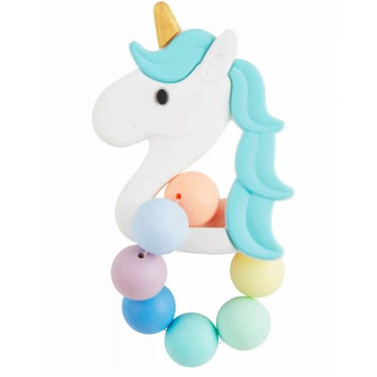 Blue Unicorn Silicone Teether