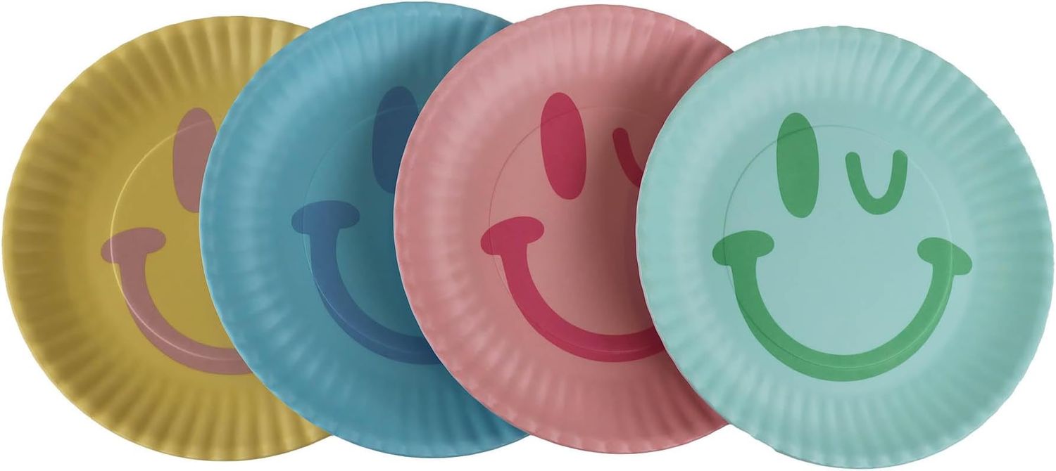 Plate Set, Happy