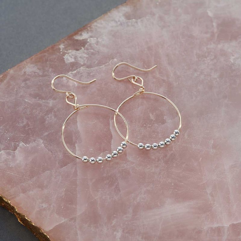Power of Prayer Hoop Earrings