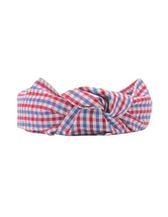 Red and Blue Gingham Headband