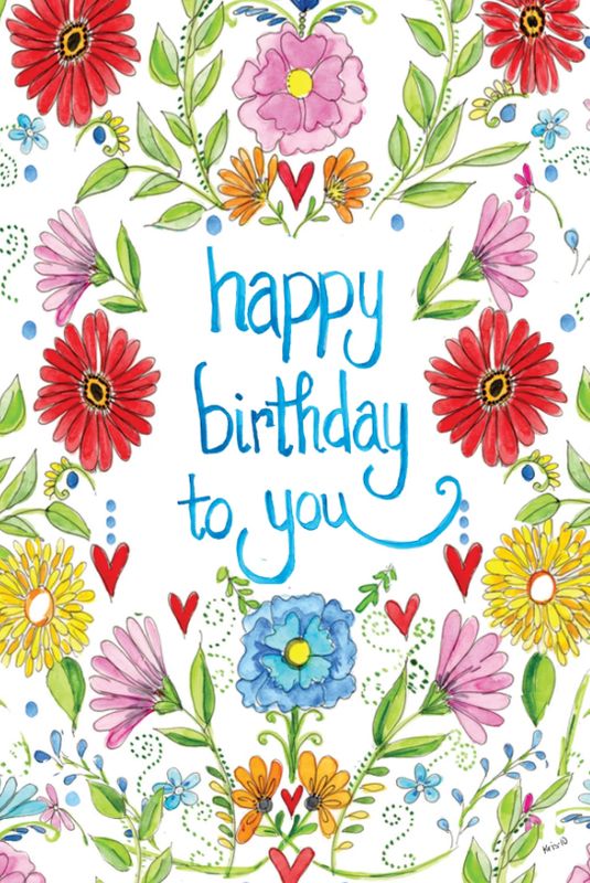 Card, Birthday Fiesta Floral WBC505