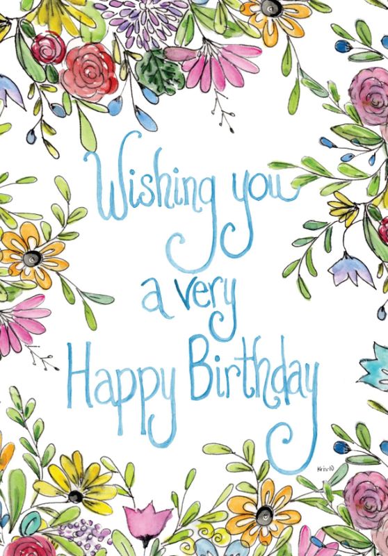 Card, Birthday Garden BC497