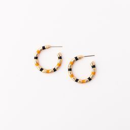 Earrings Nellie, Navy &amp; Orange S